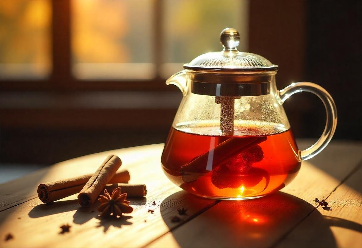 Cinnamon Tea Brewing
